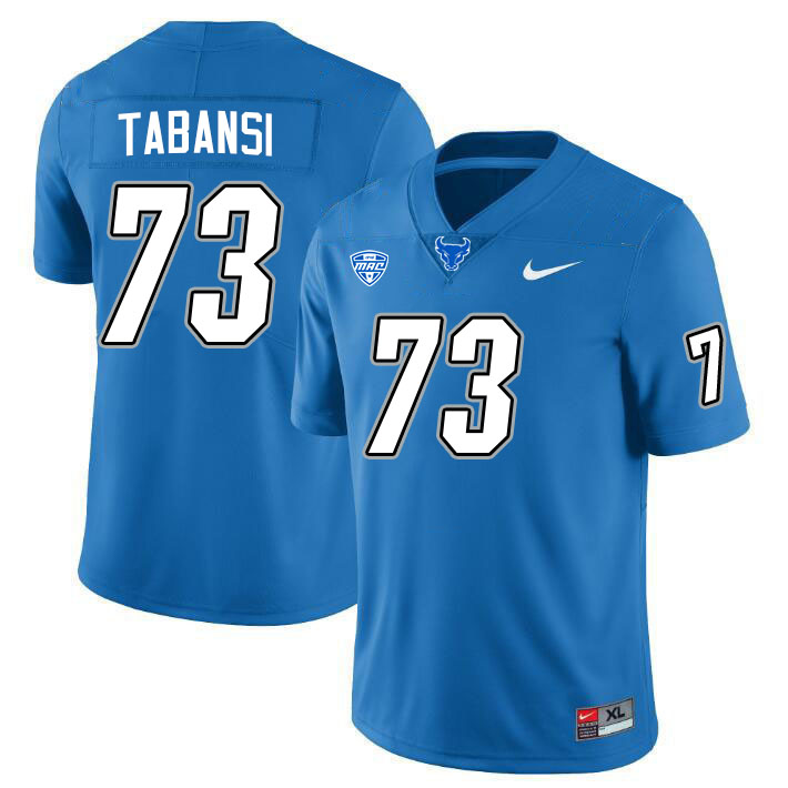 Buffalo Bulls #73 Henry Tabansi College Football Jerseys Stitched Sale-Blue
